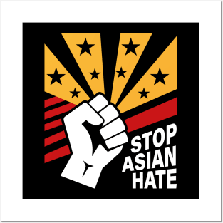 Crimes asian community supporter Stop Asian Hate Posters and Art